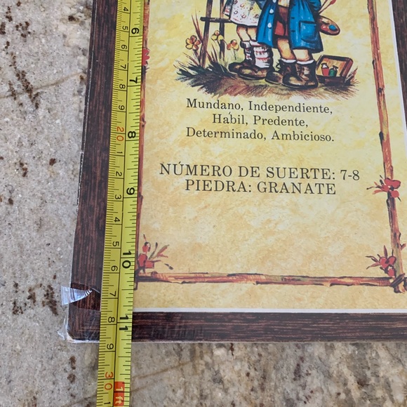 Vintage Capricorn Astrology Art en Espanol NWOT - Picture 8 of 9